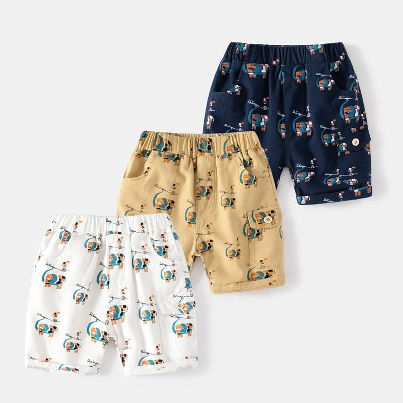 Baby Kid Boys Cartoon Print Shorts Wholesale 230303245