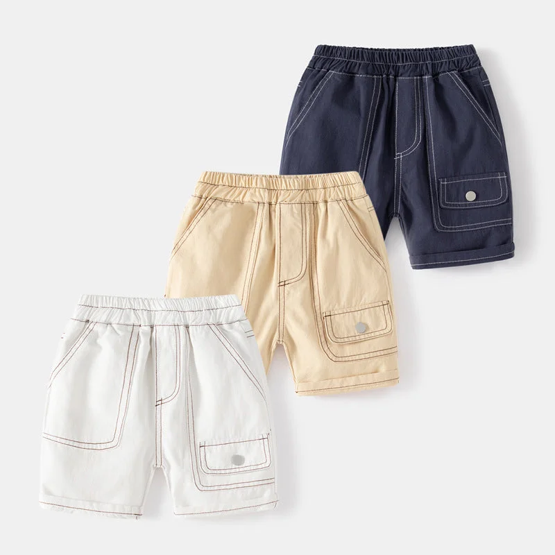 Baby Kid Boys Solid Color Shorts Wholesale 230303247