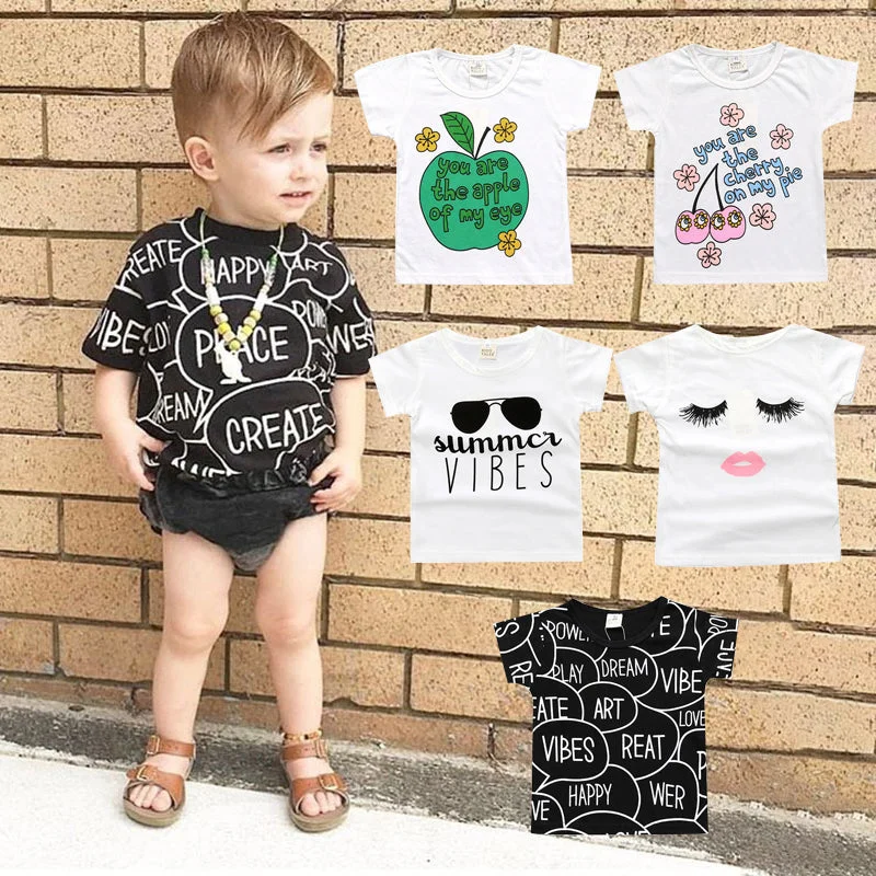 Toddler Alphabet Print Tee Wholesale 662245