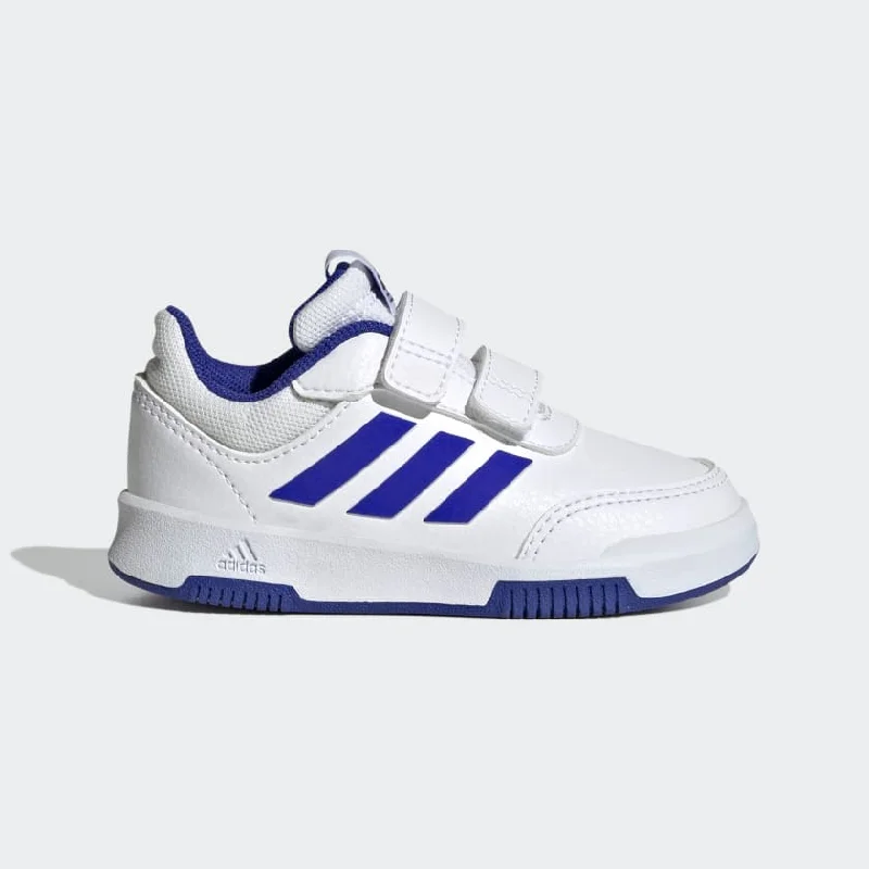 ADIDAS KIDS TENSAUR HOOK AND LOOP WHITE/BLUE SNEAKER SHOES