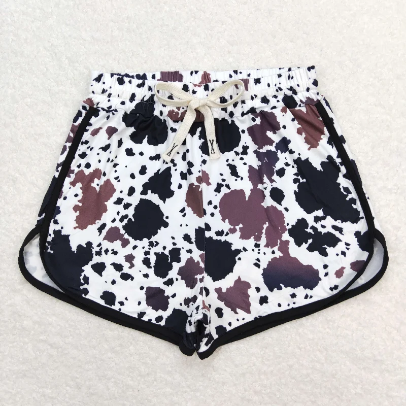 Adult Women Western Cow Print Summer Shorts