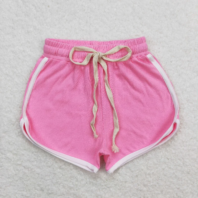 Baby Girl Summer Pink Cotton Shorts