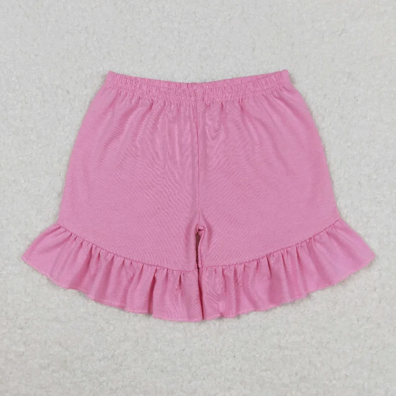 Baby Girl Summer Pink Cotton Shorts