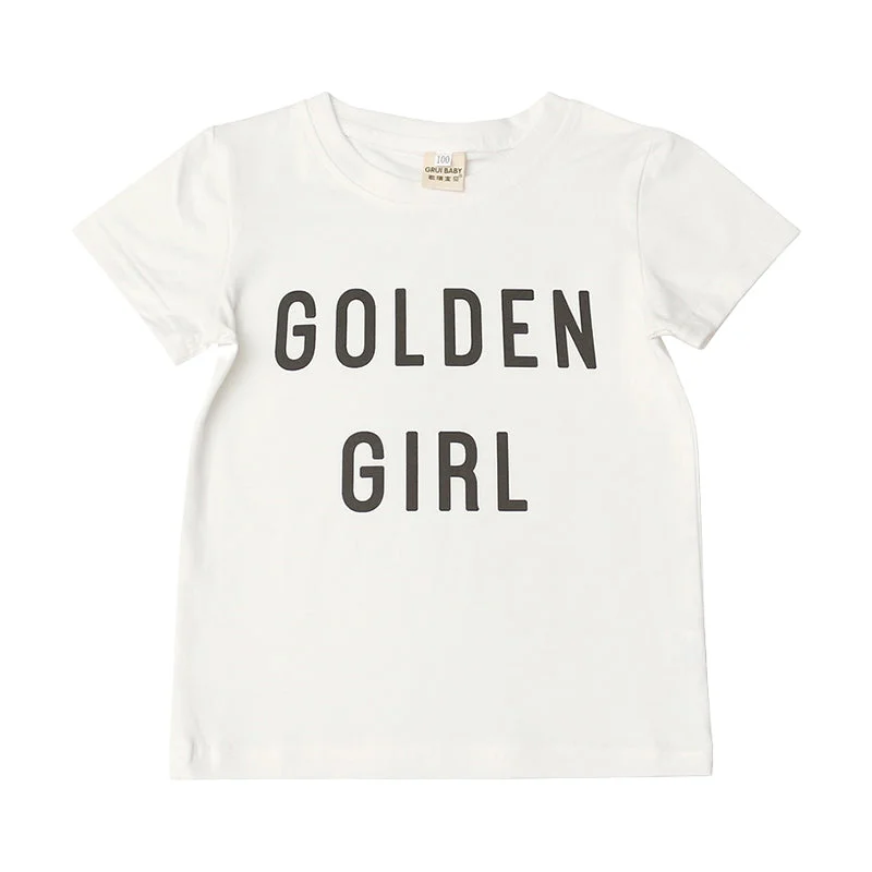 Baby Kid Girls Letters Print T-Shirts Wholesale 220310117