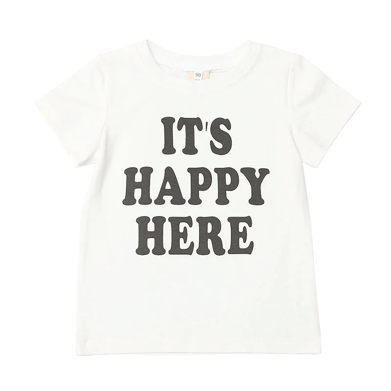 Baby Kid Unisex Letters Print T-Shirts Wholesale 220310113