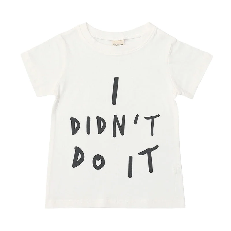 Baby Kid Unisex Letters T-Shirts Wholesale 22031044