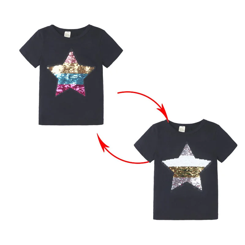 Baby Kid Unisex Star Print T-Shirts Wholesale 22030855