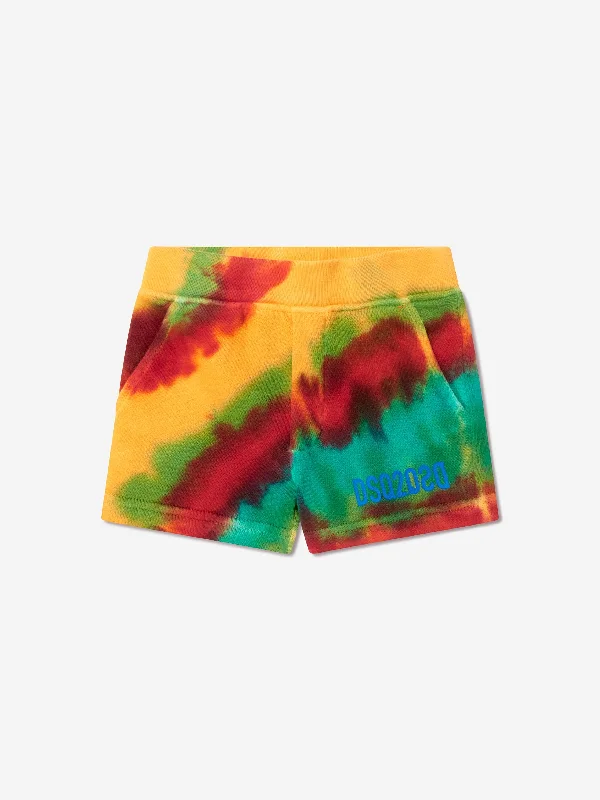 Dsquared2 Baby Tie Dye Shorts In Multicolour