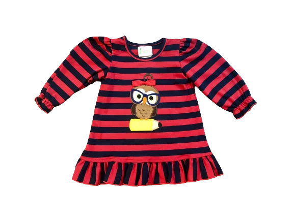 Back To School Owl Knit Dress