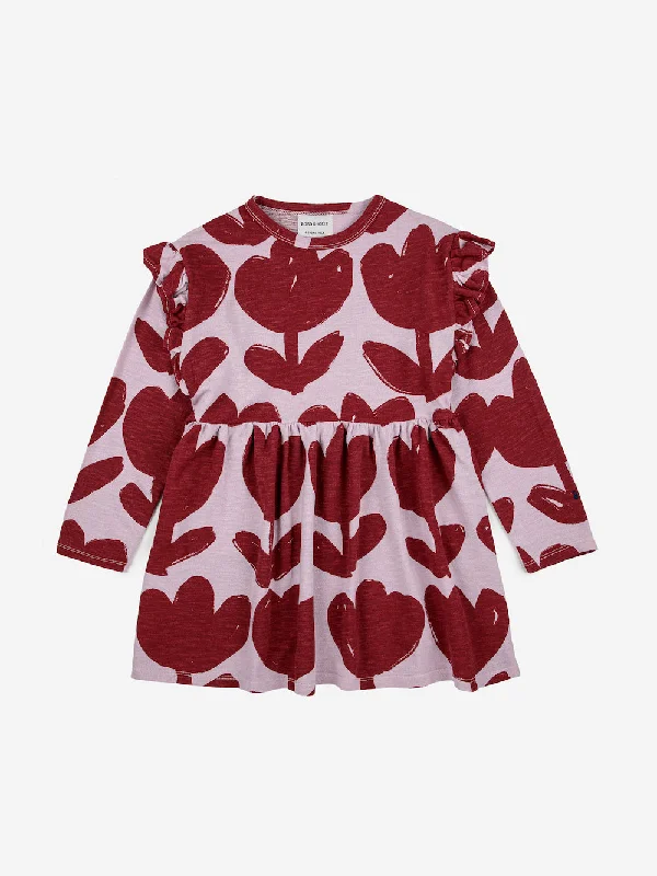 Bobo Choses Retro Flowers All Over Ruffle Dress