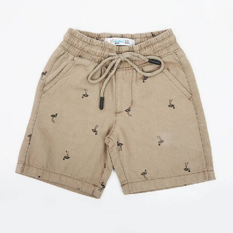 Boy Cotton Short - Beige