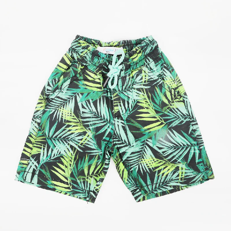 Boy Cotton Short - Green