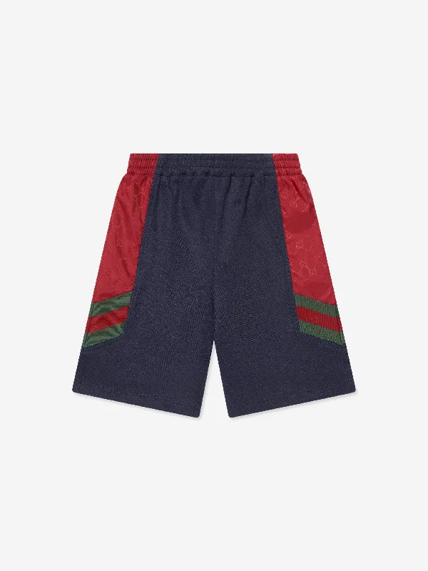 Gucci Boys Bermuda Shorts in Navy