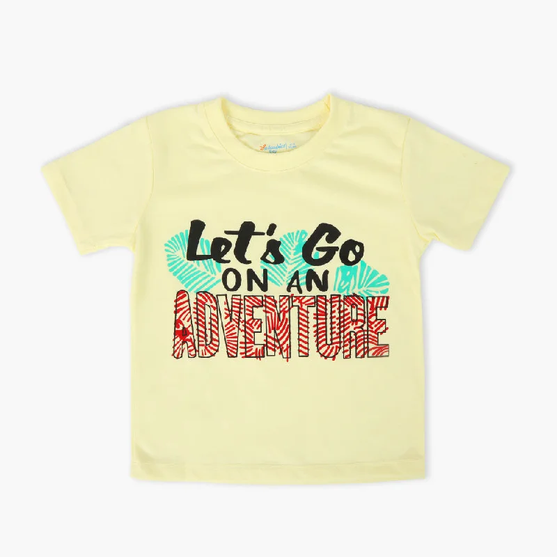 Boys Half Sleeves T-Shirt - Yellow