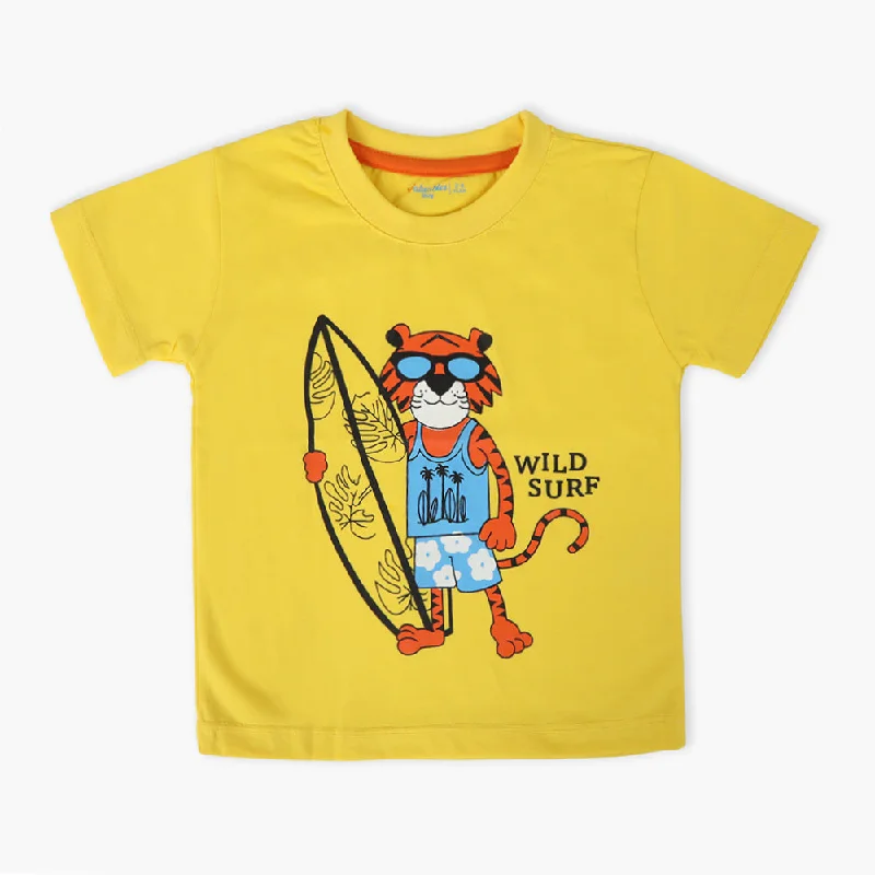 Boys Half Sleeves T-Shirt - Yellow