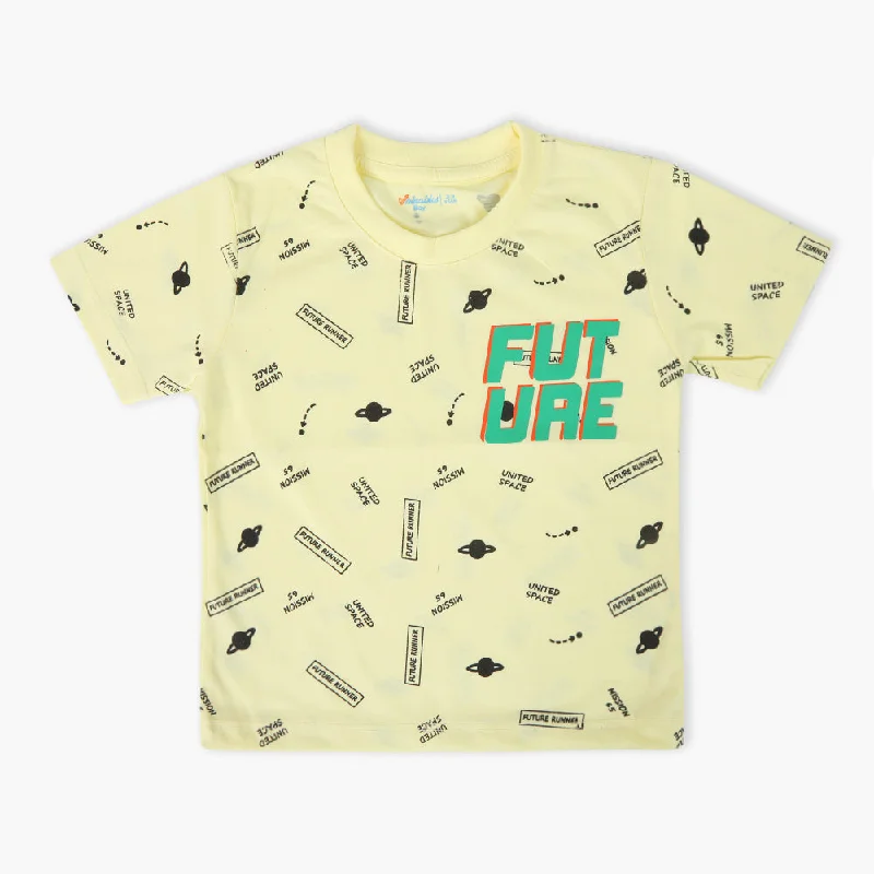 Boys Half Sleeves T-Shirt - Yellow