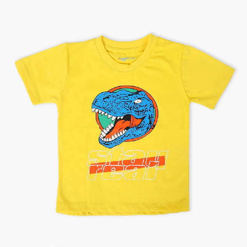 Boys Half Sleeves T-Shirt - Yellow