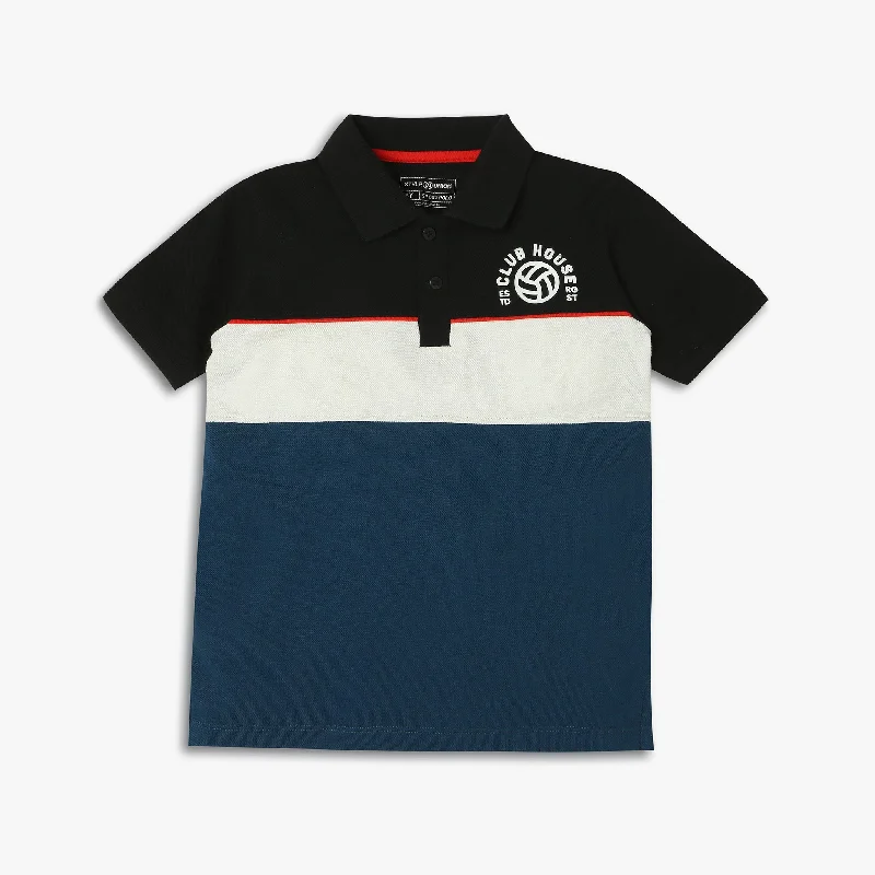 Boys Regular Fit Cut and Sew T-Shirt