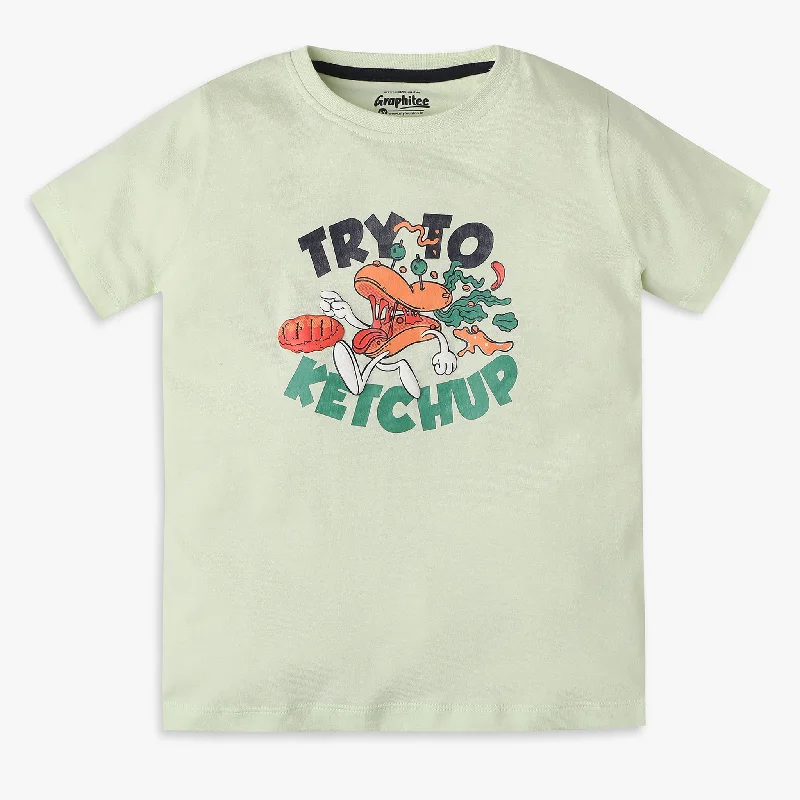 Boys Regular Fit Graphic T-Shirt