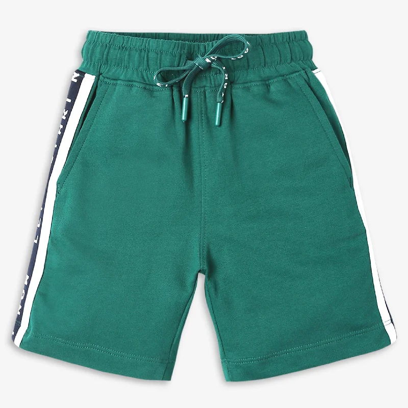 Boys Regular Fit Solid Mid Rise Shorts