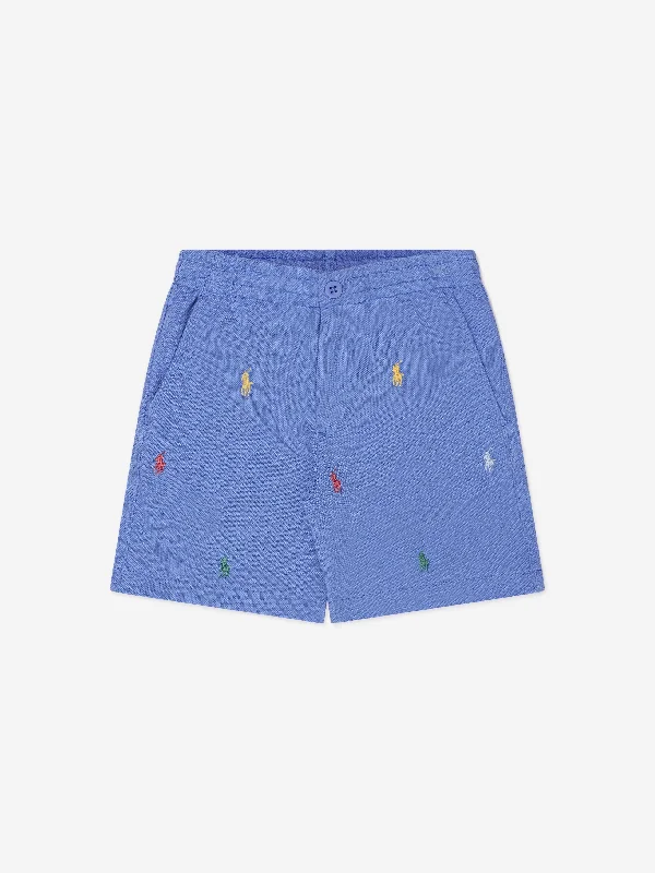 Ralph Lauren Boys Repeat Logo Prepster Shorts