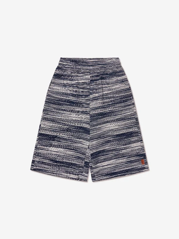 Missoni Boys Striped Jersey Shorts in Blue