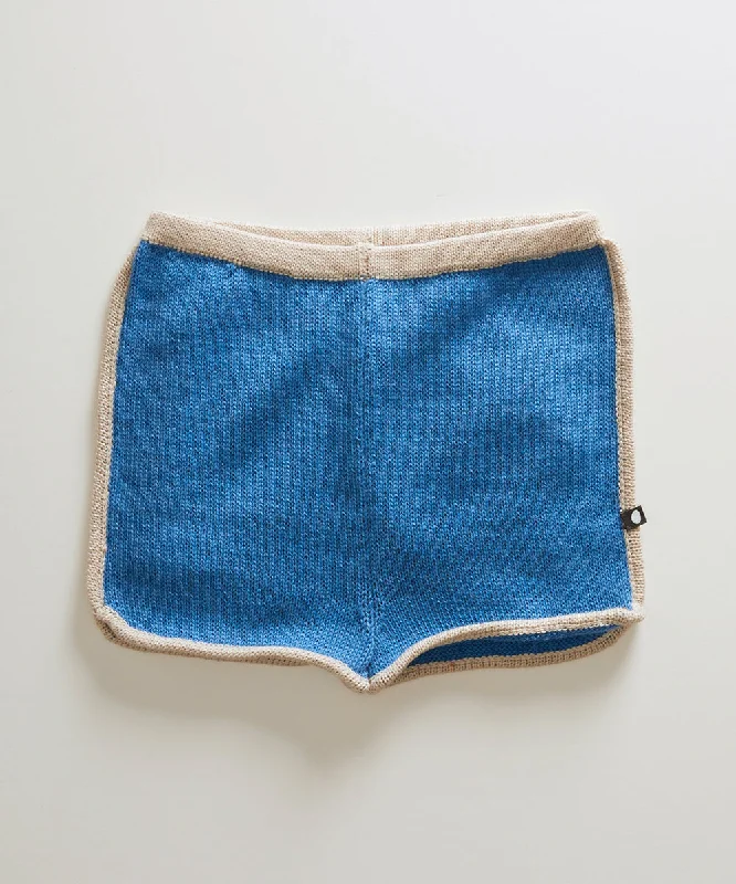 Oeuf 70's Shorts - Bluebell/Eggshell