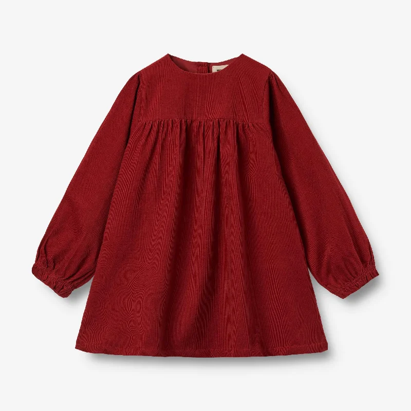 Dress L/S Elvira - cherry red