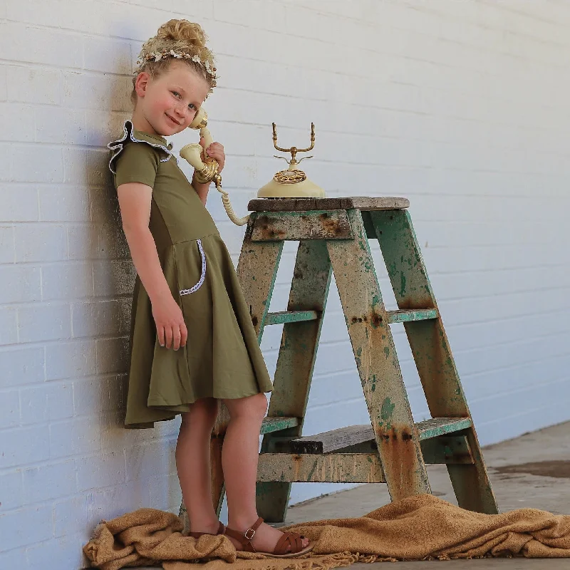 DRIED HERB TWIRLY GIRL DRESS