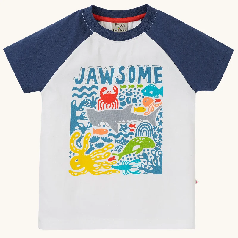 Frugi Reid Raglan T-Shirt - Jawsome