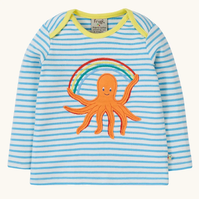 Frugi Bobby Applique Top - Octopus