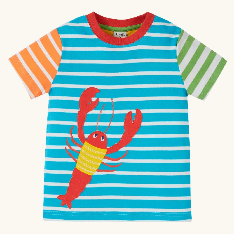 Frugi Hotchpotch Applique T-Shirt - Lobster