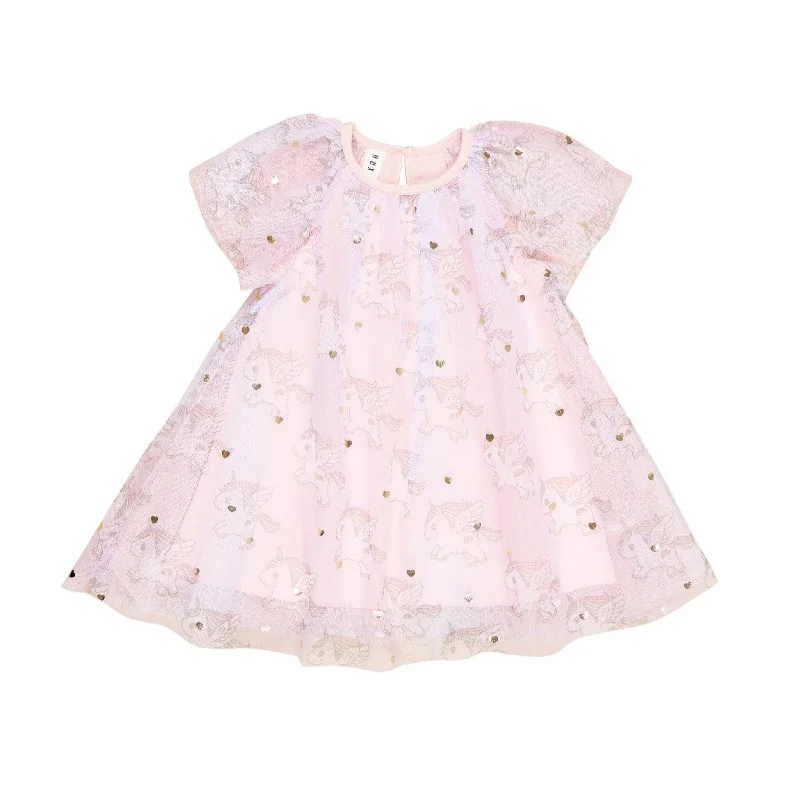 Huxbaby - Magical Unicorn Flutter Dress - HB1045W24