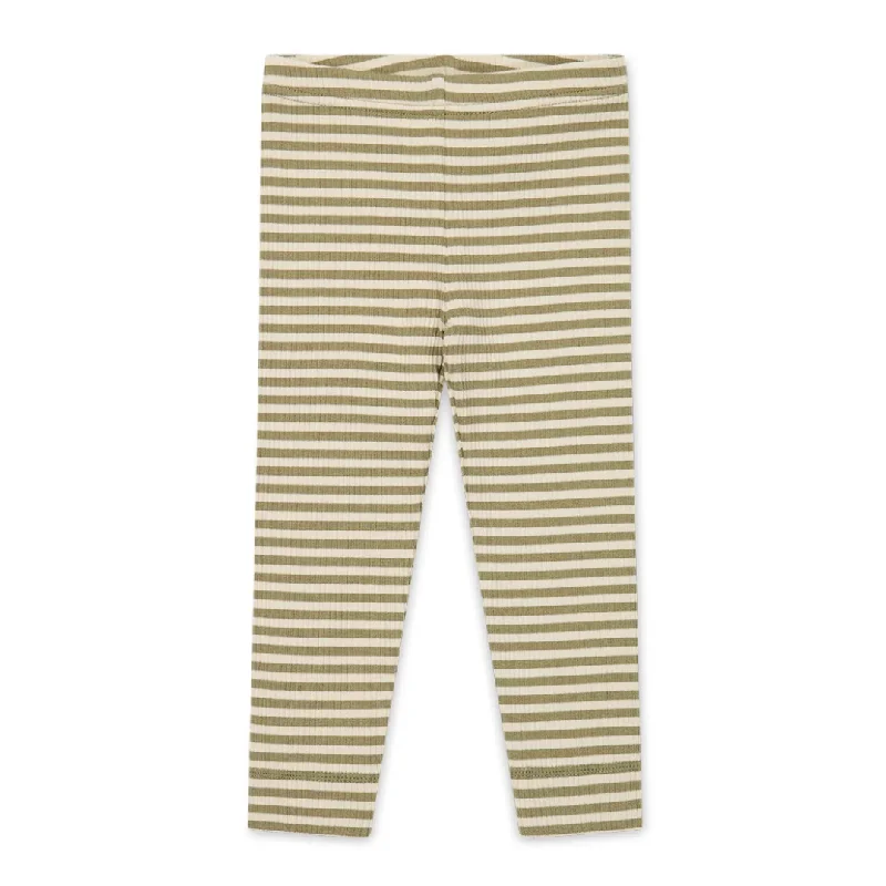 JAMIE KAY - ORGANIC COTTON MODAL ELASTANE LEGGING STIPE OAK/SOFT CLAY