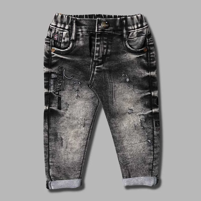 Black & Blue Sheded Boys Jeans