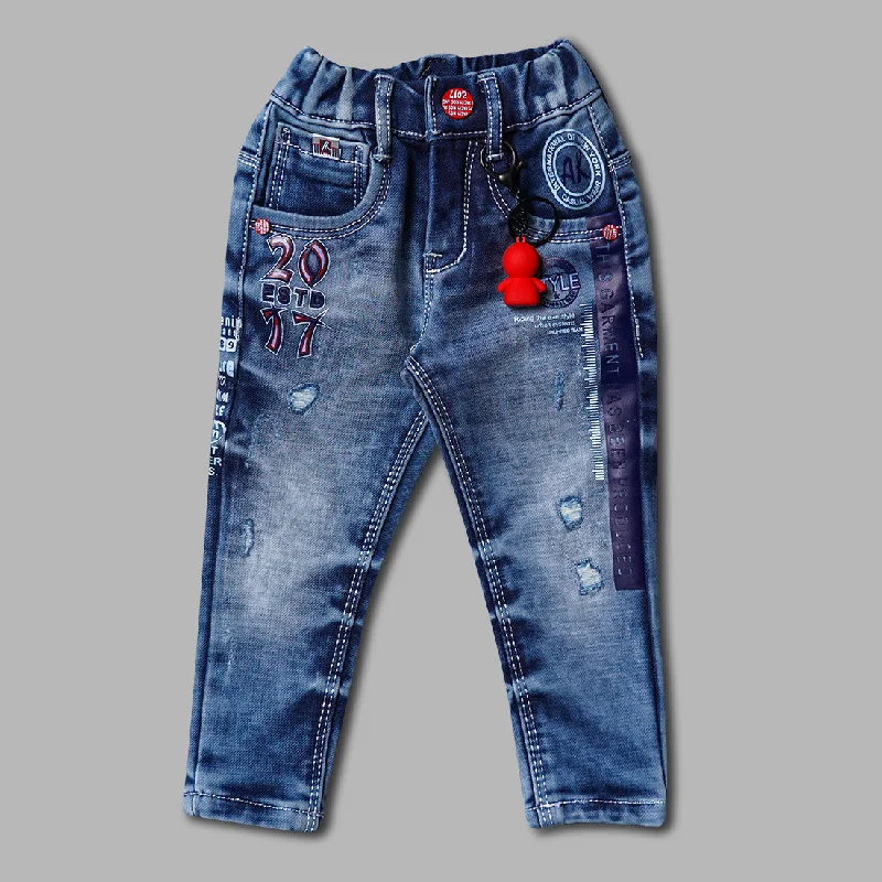 Jeans For Kids With Elastic Waist