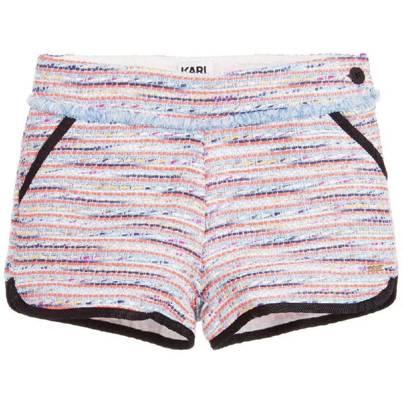 Karl Lagerfeld Girls Colorful Tweed Shorts