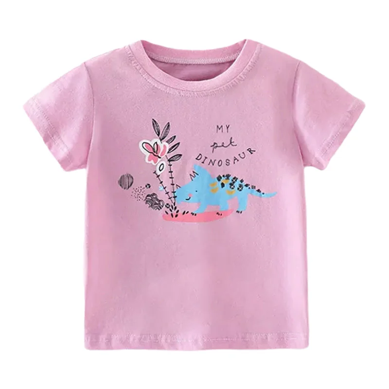 Kid Toddler Girl Flower Tee Wholesale 16373142