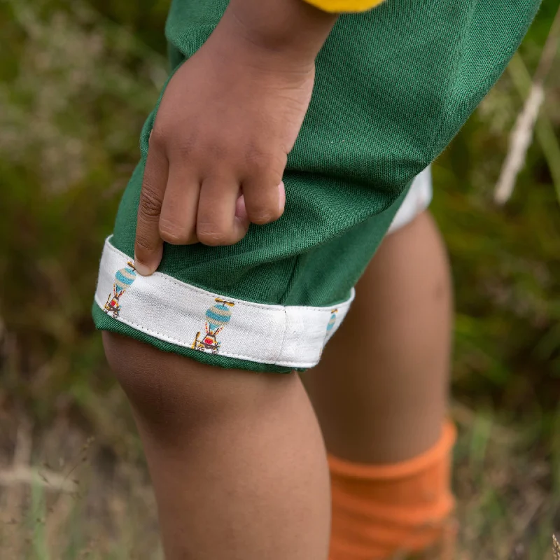 Green Twill Sunshine Shorts