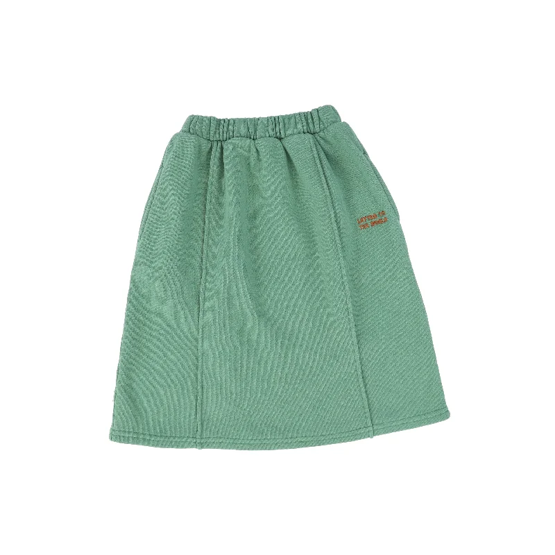 LETTER TO THE WORLD GREEN SWEATSHIRT LOGO SKIRT [FINAL SALE]