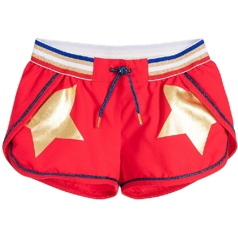 Little Marc Jacobs Girls Candy Red Shorts