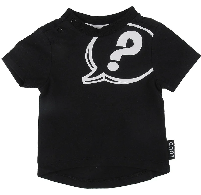 Loud Apparel Bold Question Mark Print Tee Shirt