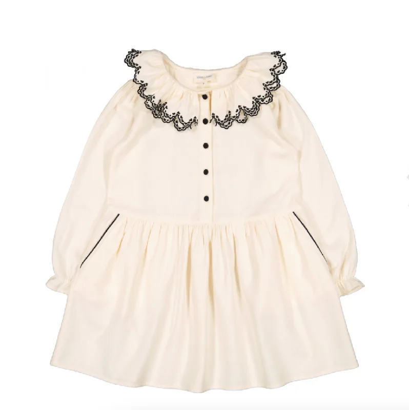 Louis Louise Cream Dress Myriam Twill