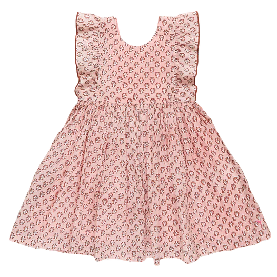 Marceline Dress in Pink Lisbon Ditsy