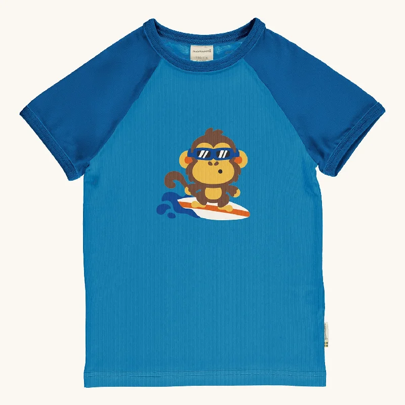 Maxomorra Monkey Raglan Short Sleeve Top