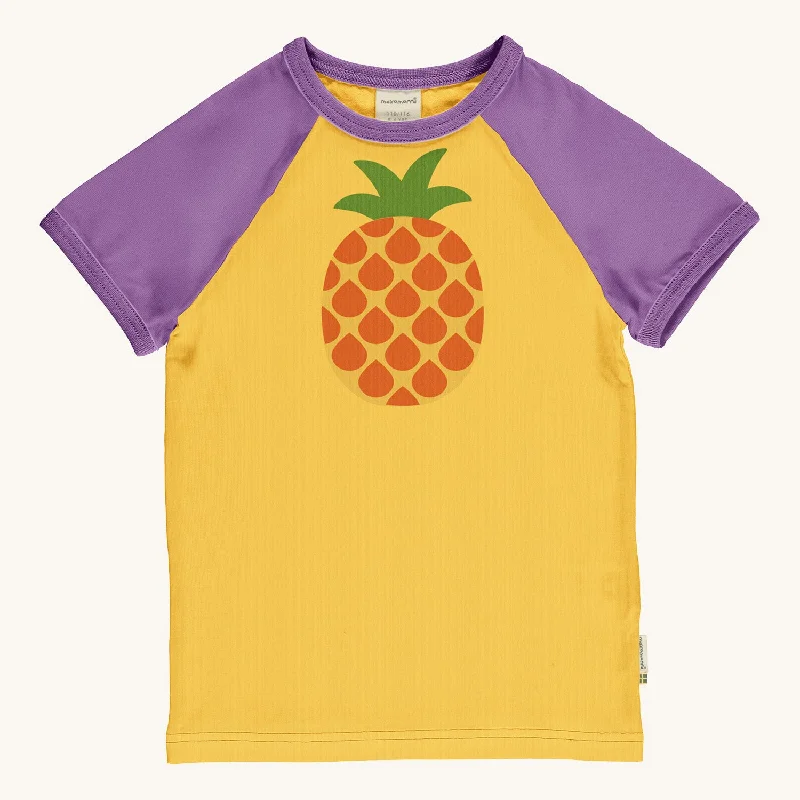 Maxomorra Pineapple Raglan Short Sleeve Top