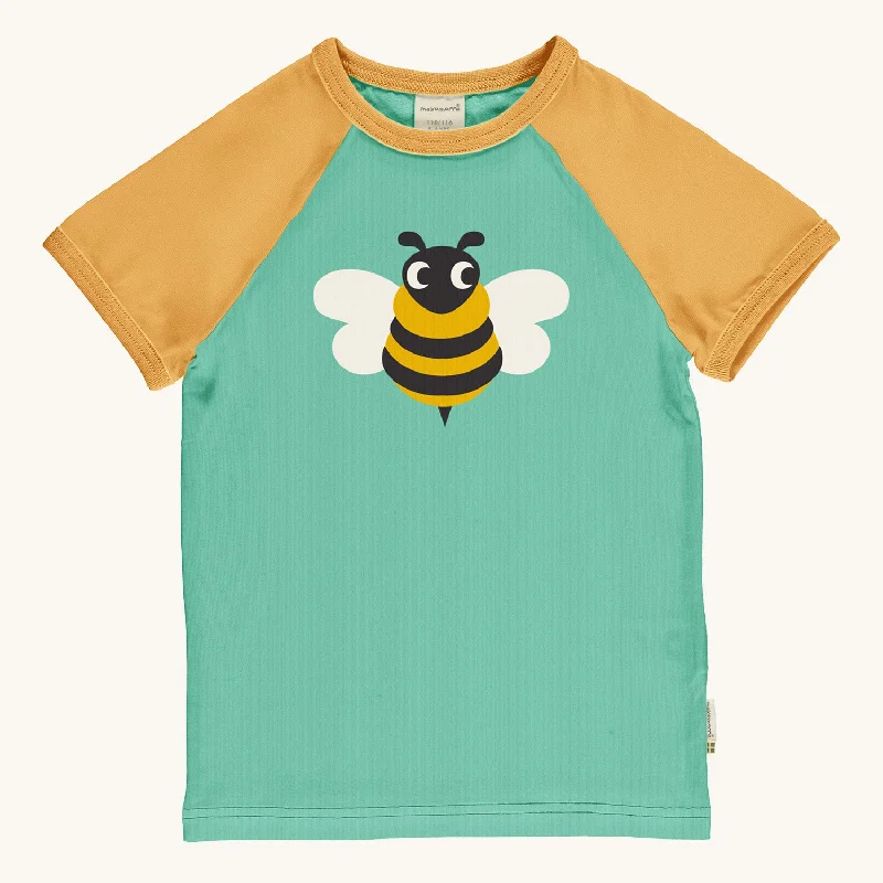 Maxomorra Bee Raglan Short Sleeve Top