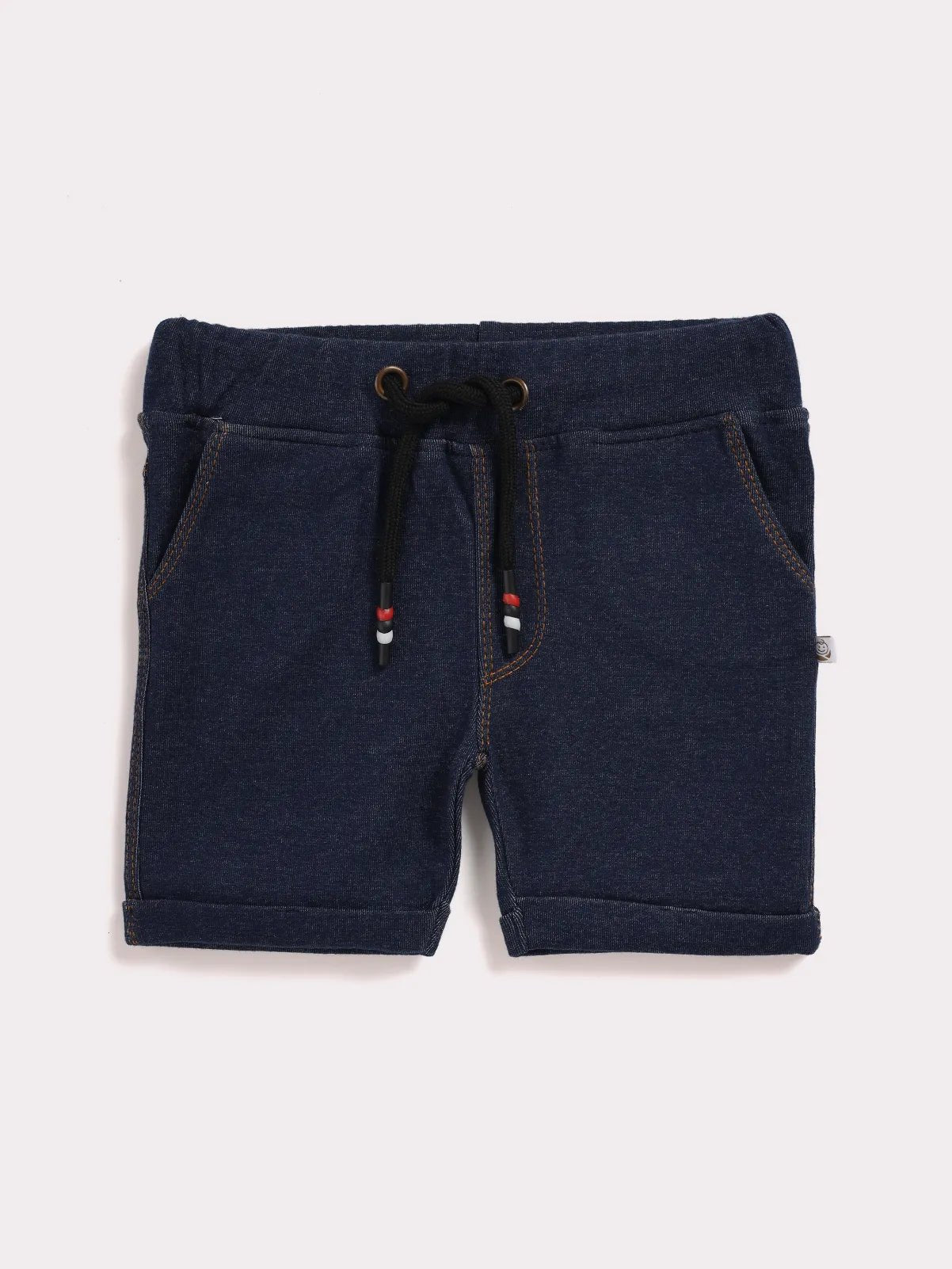 Navy blue denim shorts for baby