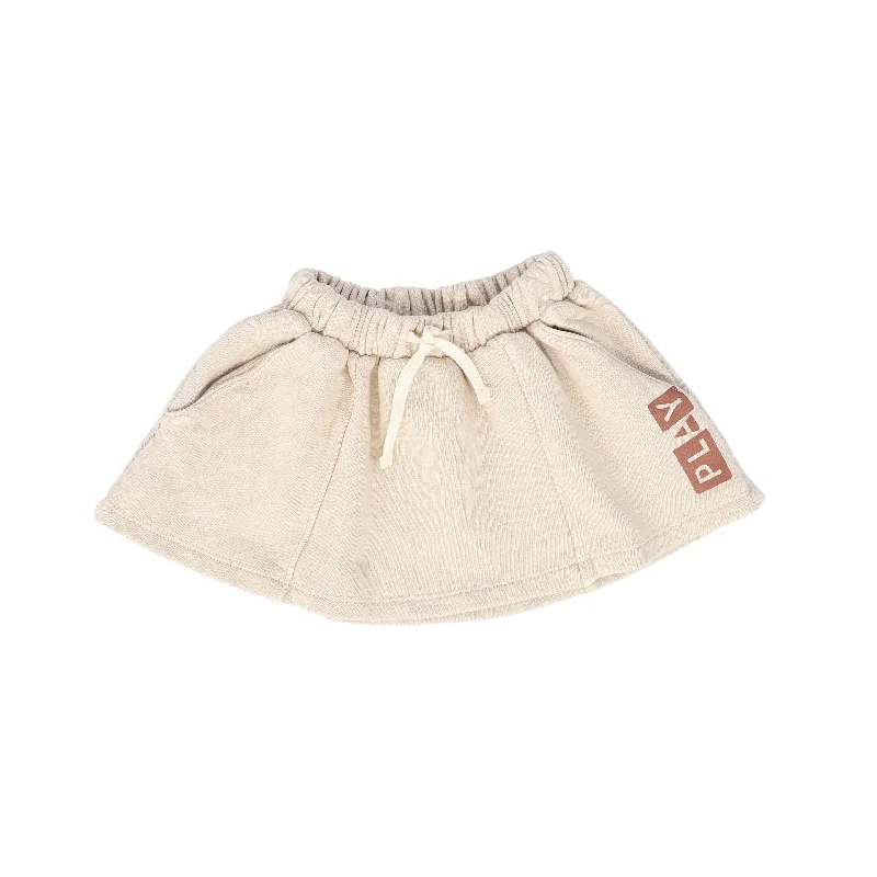 PLAY TAN  LOGO SKIRT [FINAL SALE]