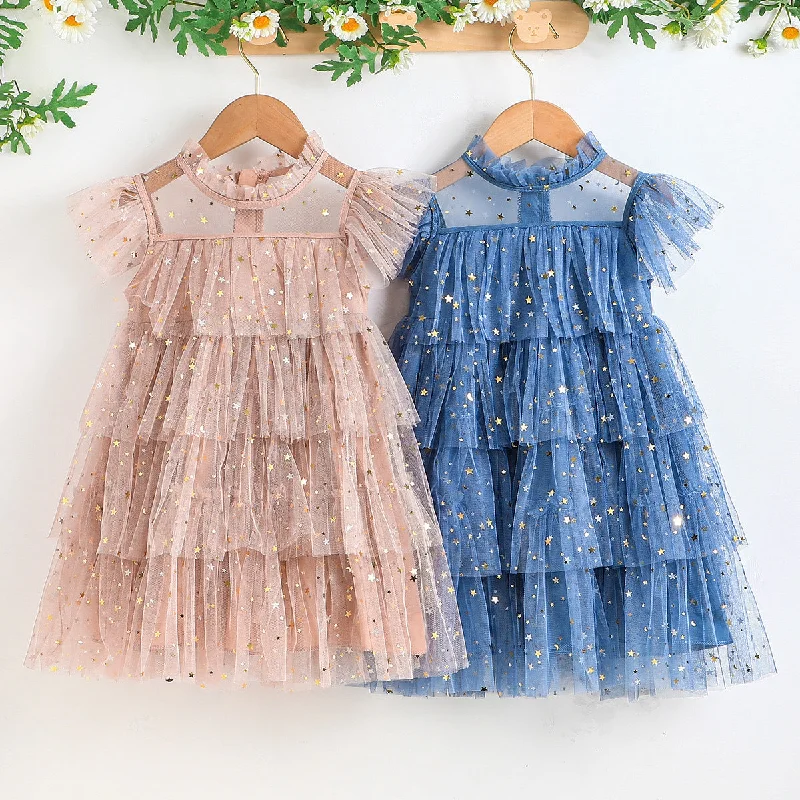 Primrose Sparkle Ruffle Dress